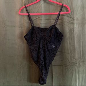 NastyGal Black Lace Bodysuit